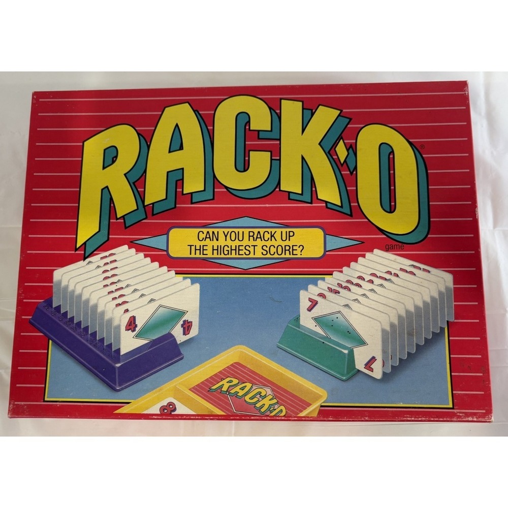 Vintage Rack-O High Score Card Game 1992 Parker Brothers